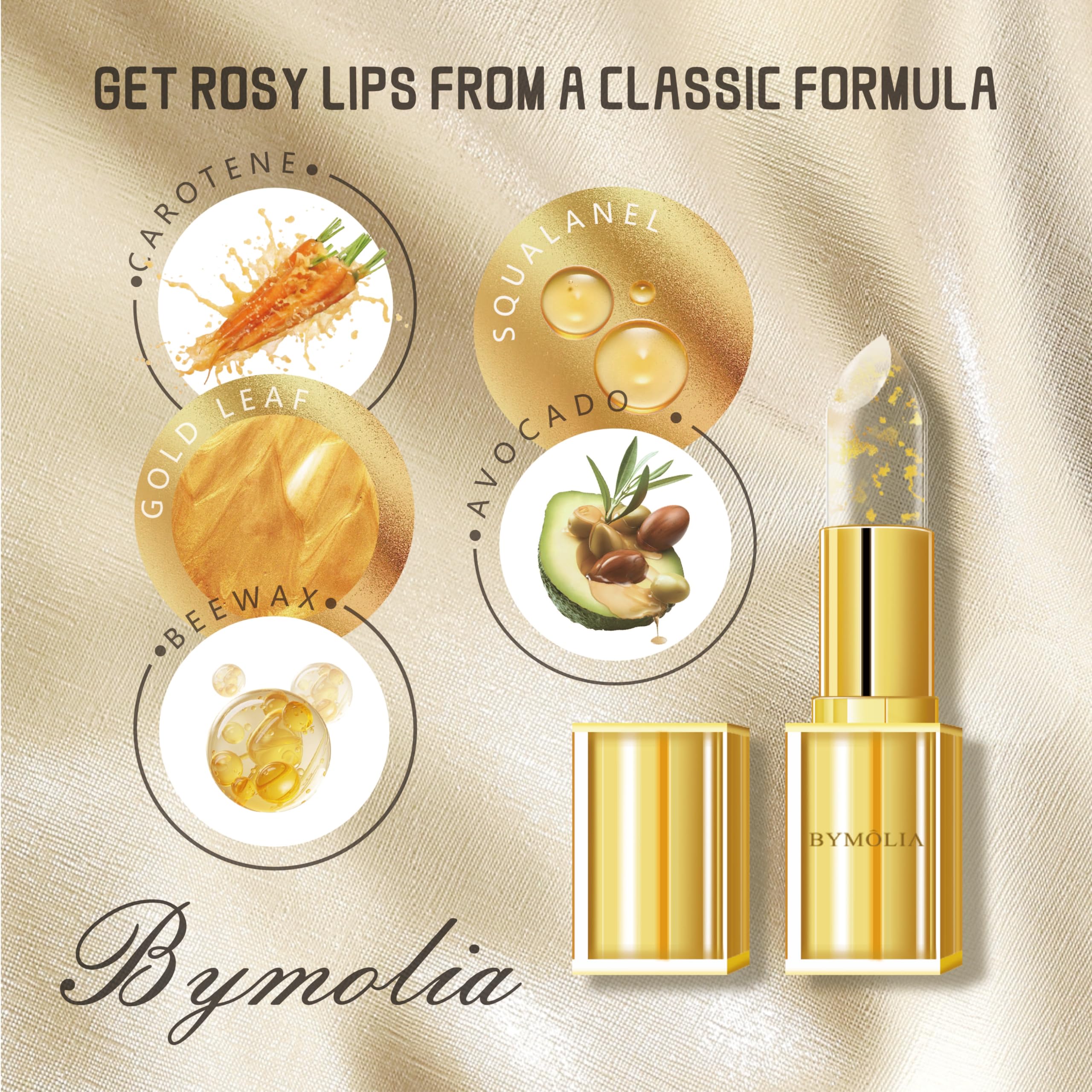 BYMOLIA lipstick ideal for dry seasons, providing natural finished lips.