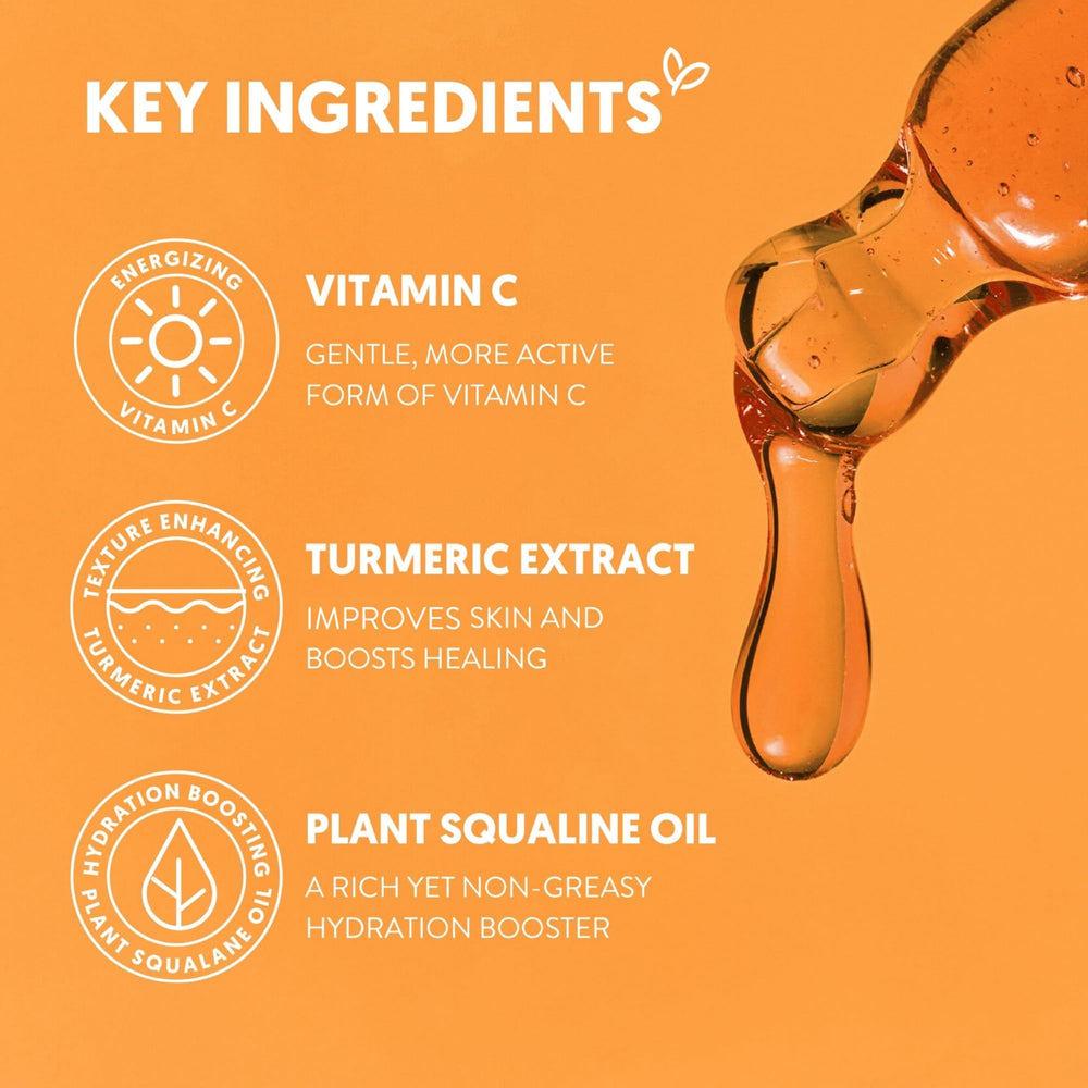 By Nature Brightening Face Oil dropper-application shows daily morning and night use.