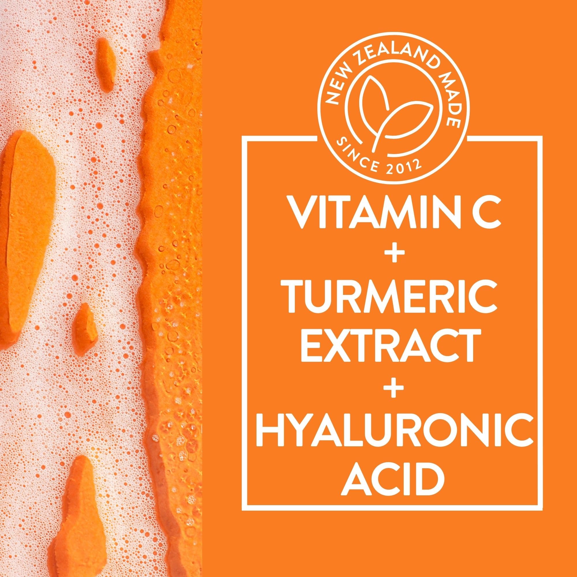 By Nature Vitamin C Turmeric Gel Cleanser suitable for daily morning and evening use