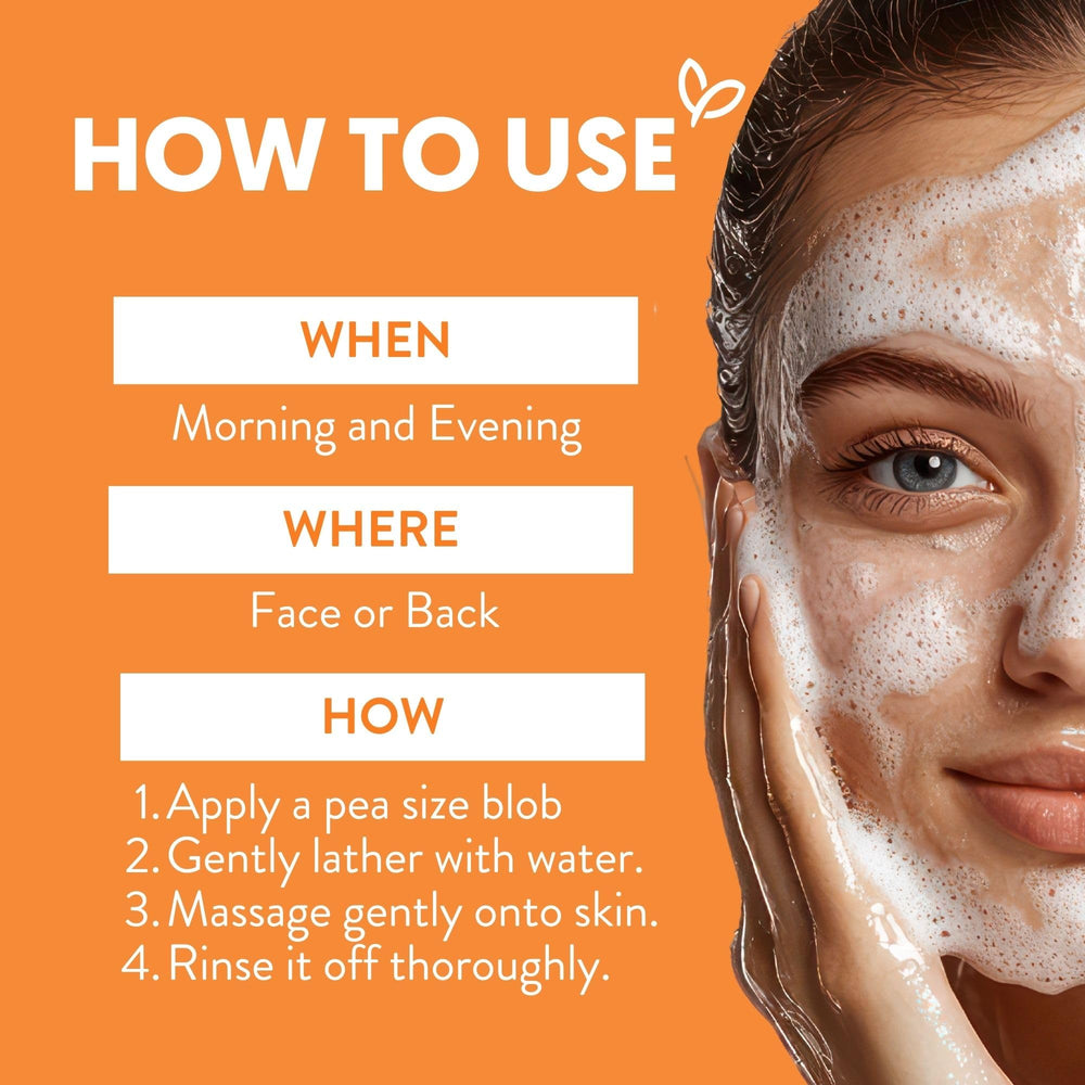 By Nature Vitamin C Turmeric Gel Cleanser removing makeup and daily sunscreen gently