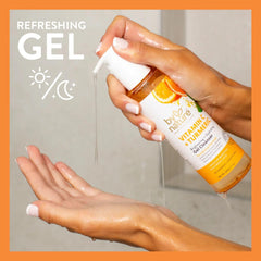 By Nature Vitamin C Turmeric Gel Cleanser packaging emphasizes natural ingredients