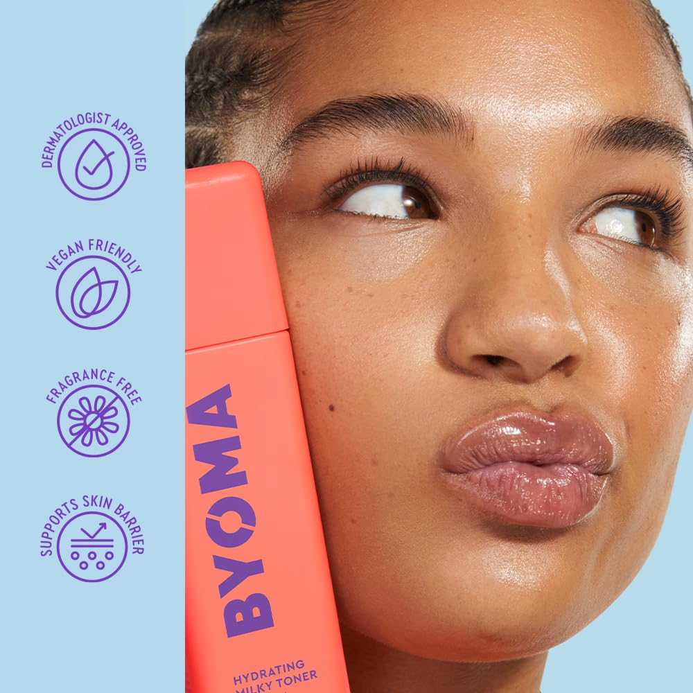 BYOMA milky toner ingredient ceramides closeup emphasizing barrier-repair benefit