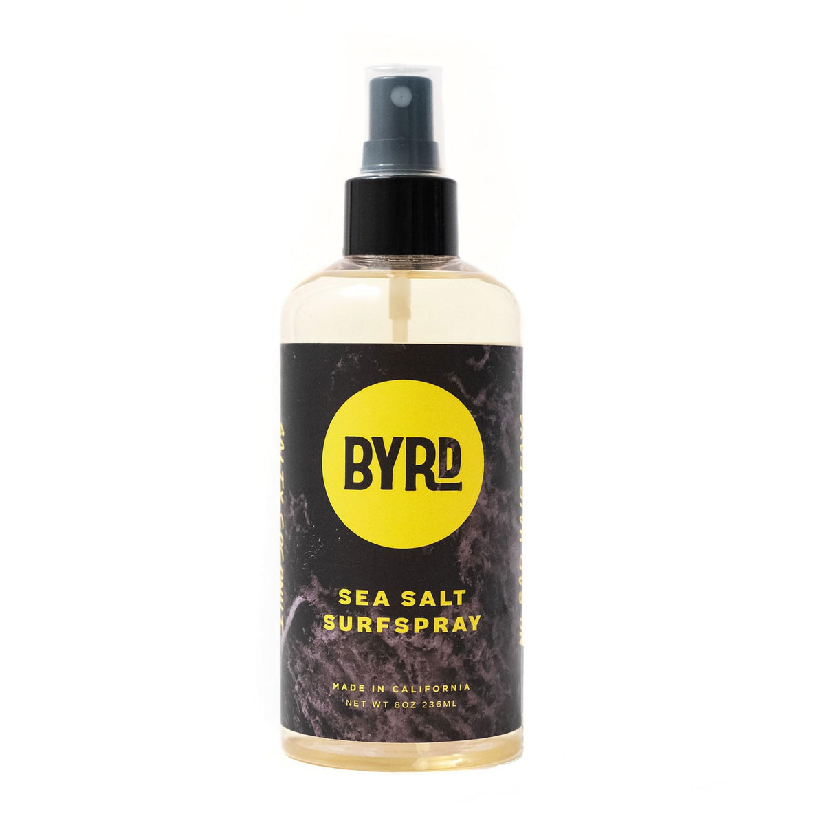 BYRD Hairdo Sea Salt Surfspray bottle front showing texture flexibility and shine