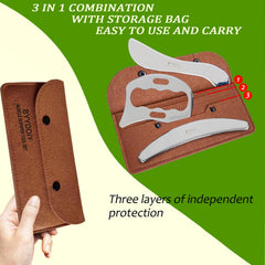 BYYDDI gua sha edge derma tool with mirror finish for gentle skin massage.