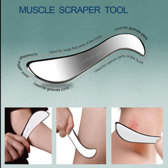 BYYDDI derma edge tool with D shaped design for arc parts and precise massage.