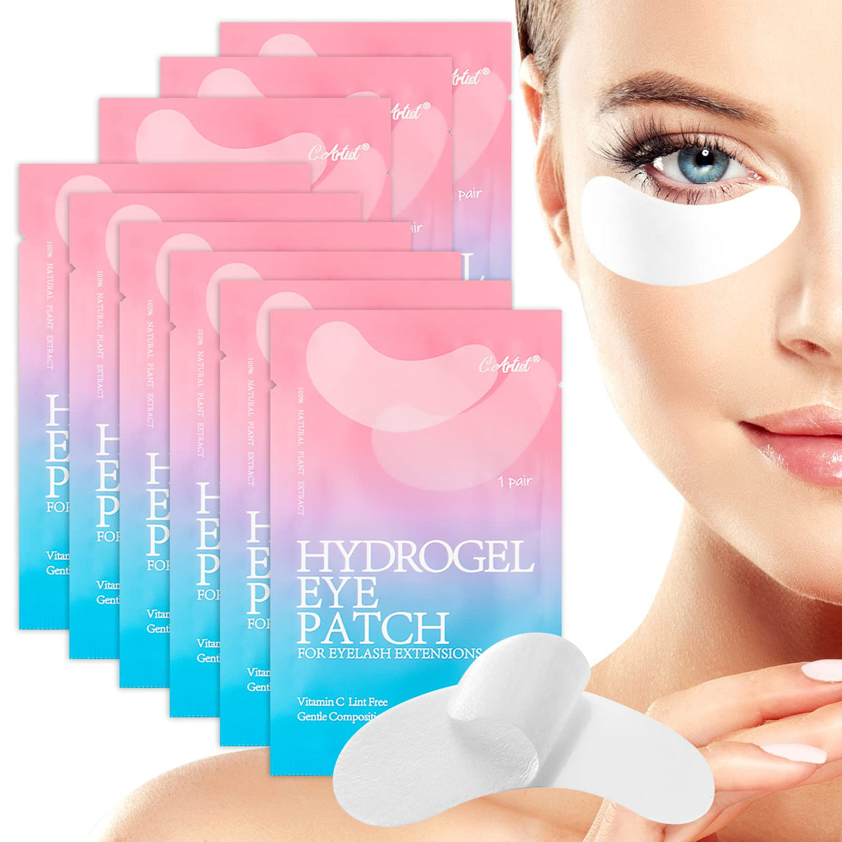 C. ARTIST 110-pairs under-eye gel pads packaging for salons