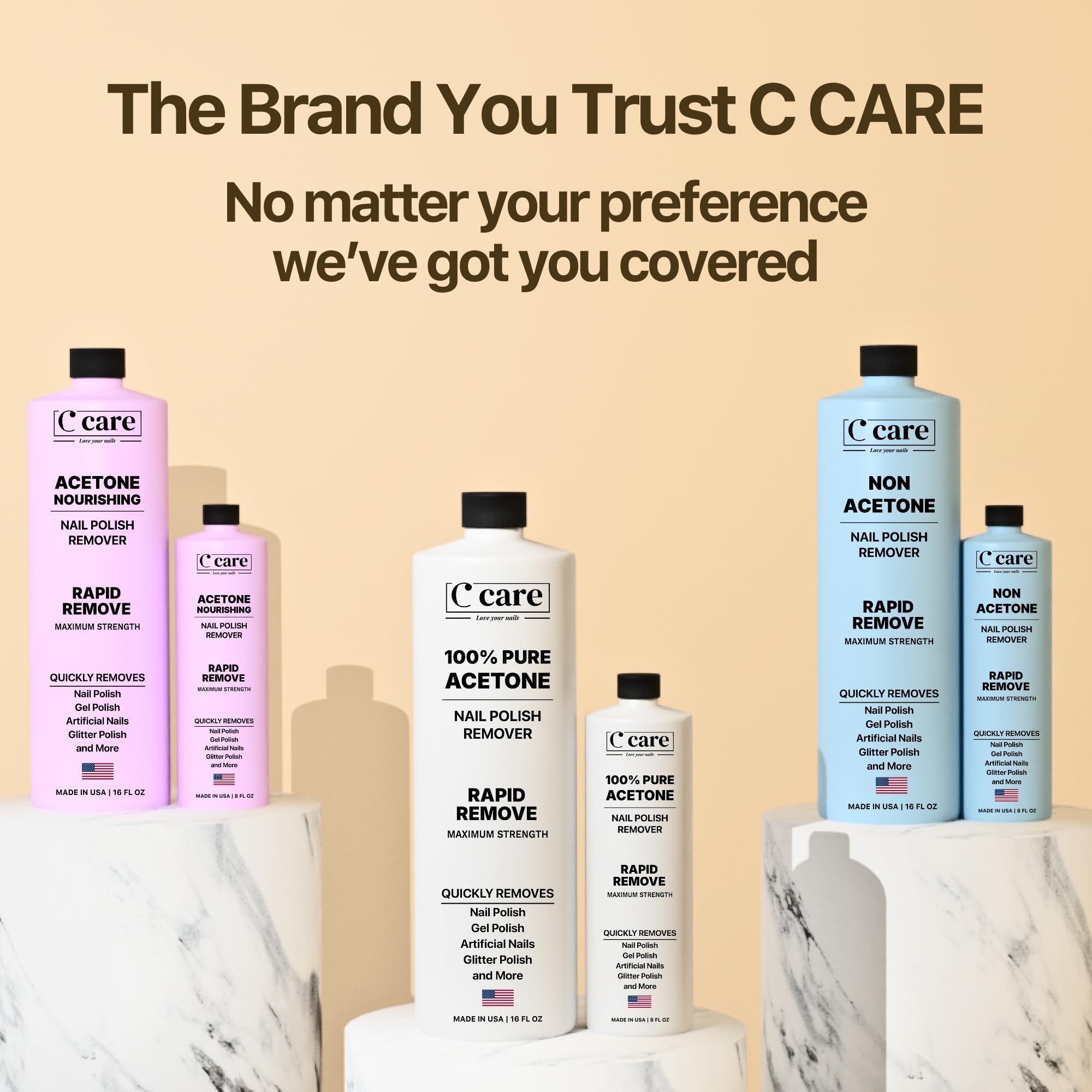 C CARE preparado para esmalte gel e acrílico listo para la próxima capa