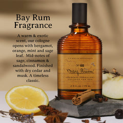 C.O. Bigelow Bay Rum deodorant dries clear with no white marks