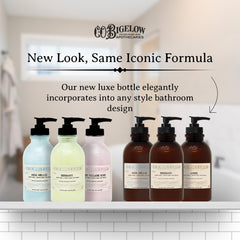 C. O. Bigelow Bergamot Hand Wash lather closeup highlights creamy foam and skin-softening action.