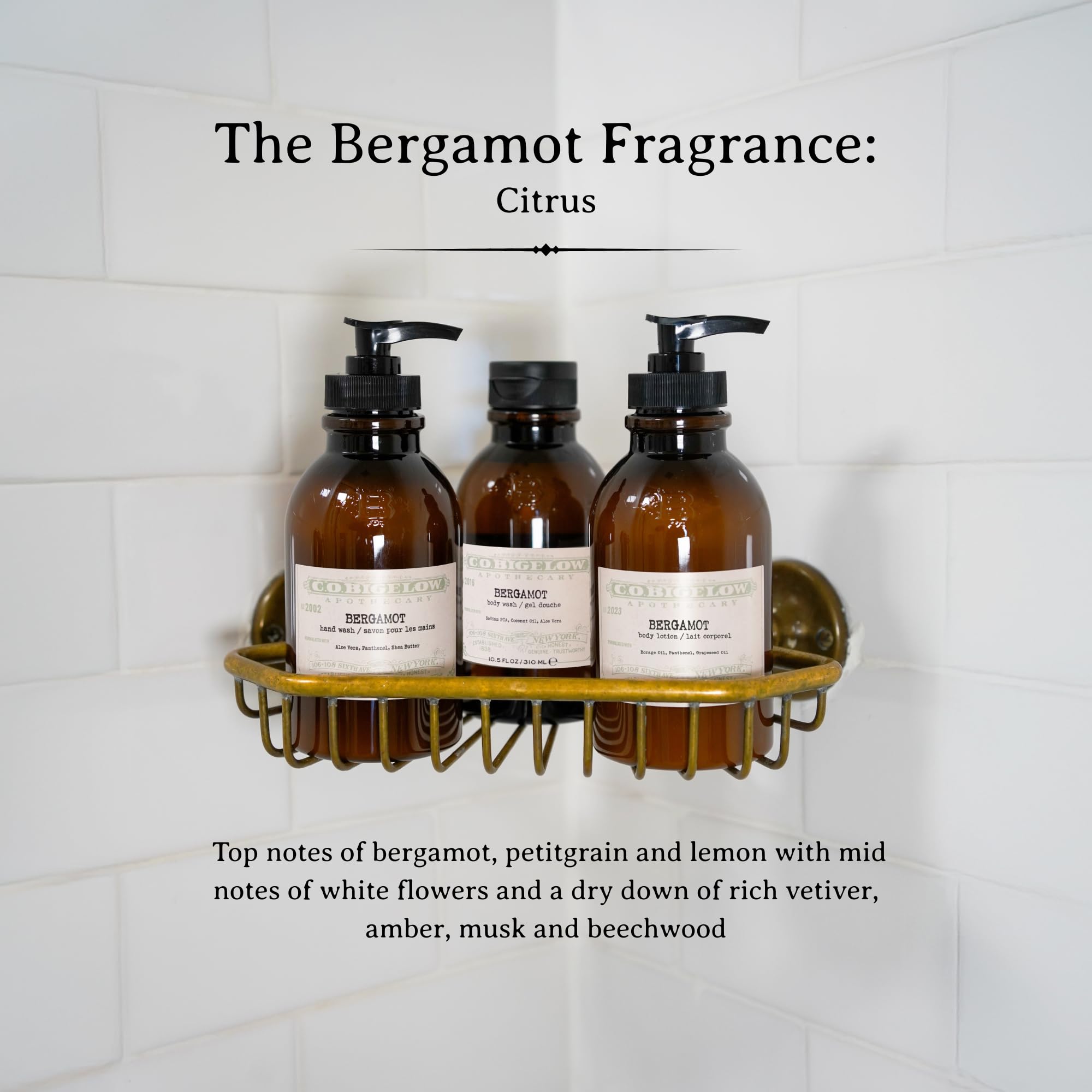 C. O. Bigelow Bergamot Hand Wash suitable for bathroom or kitchen sinks with gentle cleansing.