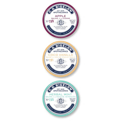 C.O. Bigelow Coco Vanilla salve tin ready for on-the-go lip hydration.