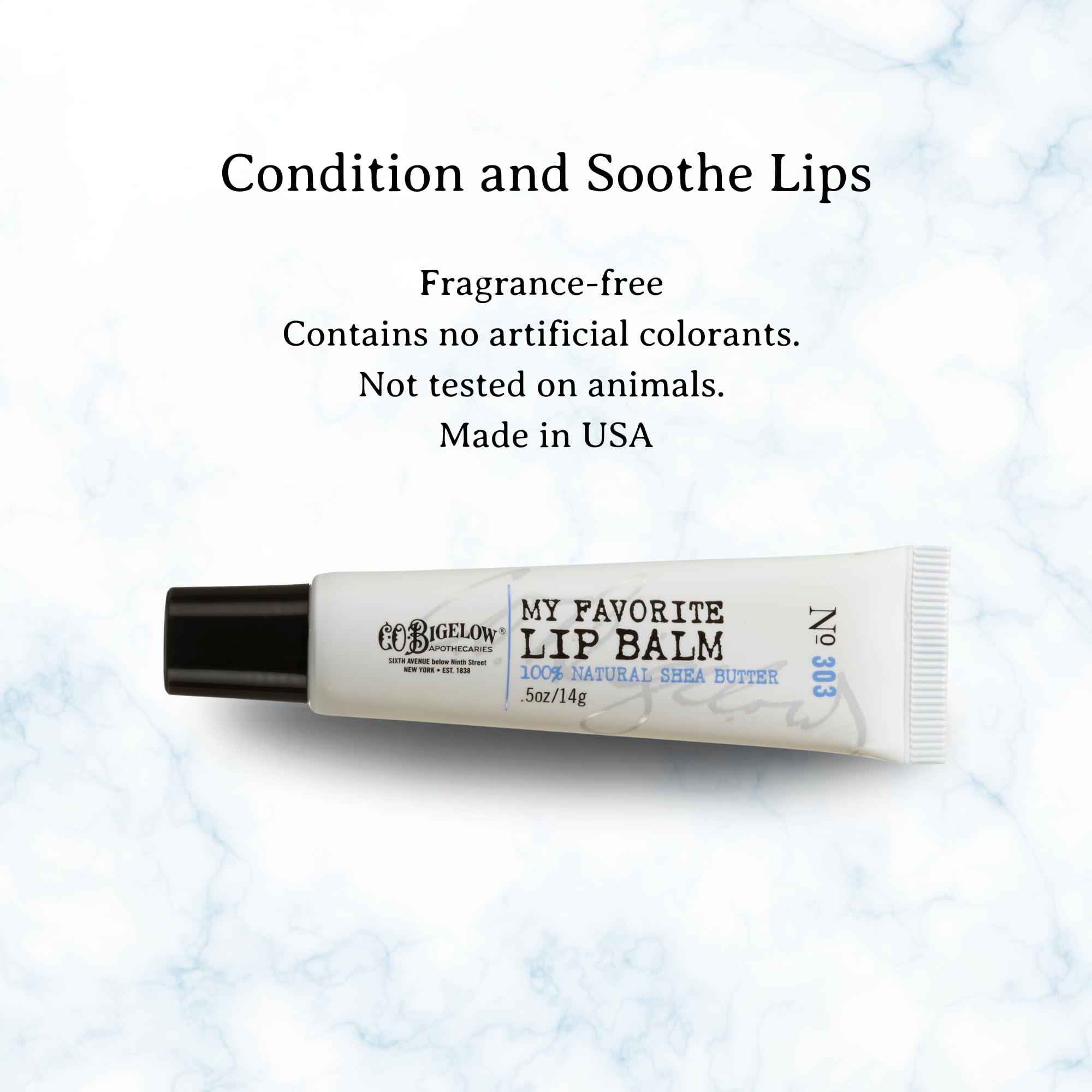 C. O. Bigelow lip balm tubes gift-ready and practical.