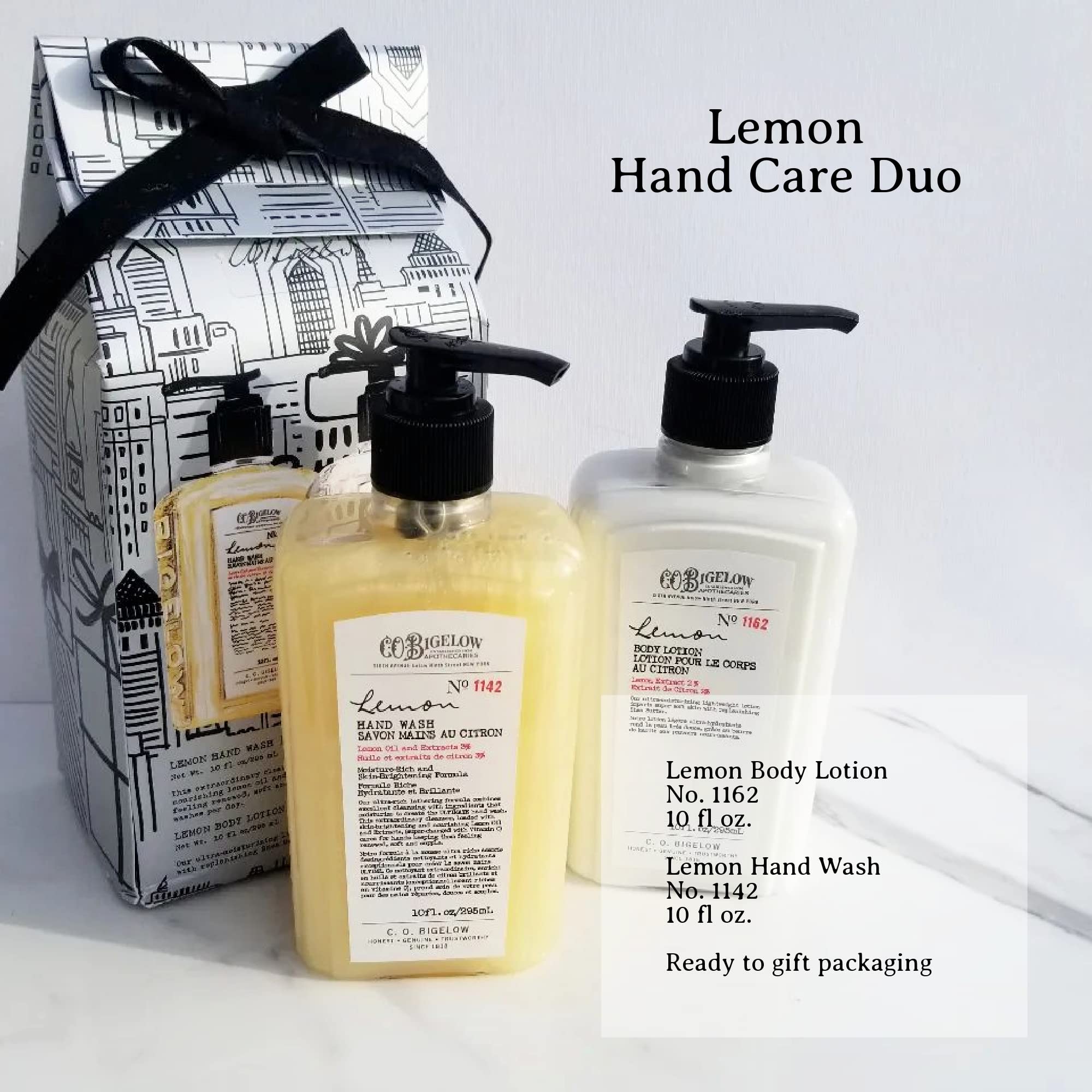 Gift-ready image of the C. O. Bigelow duo in chic packaging.