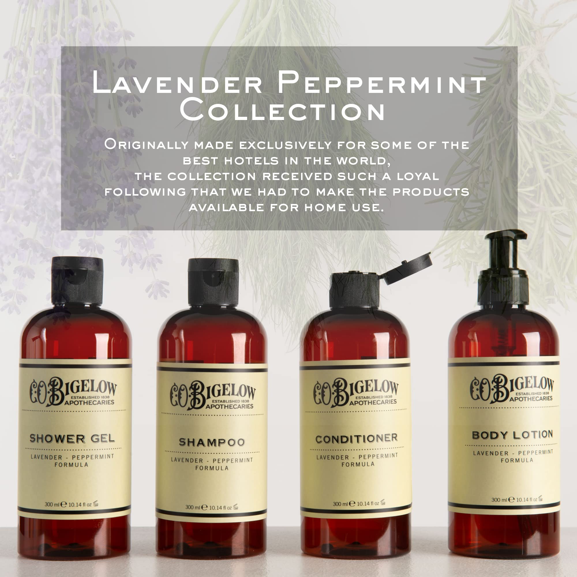 C.O. Bigelow Lavender Peppermint Conditioner cruelty-free badge indicates ethical choices
