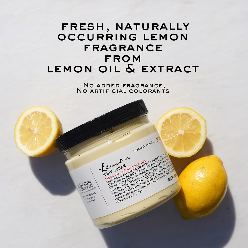 C.O. Bigelow Lemon Body Cream applied to hands for daily hydration