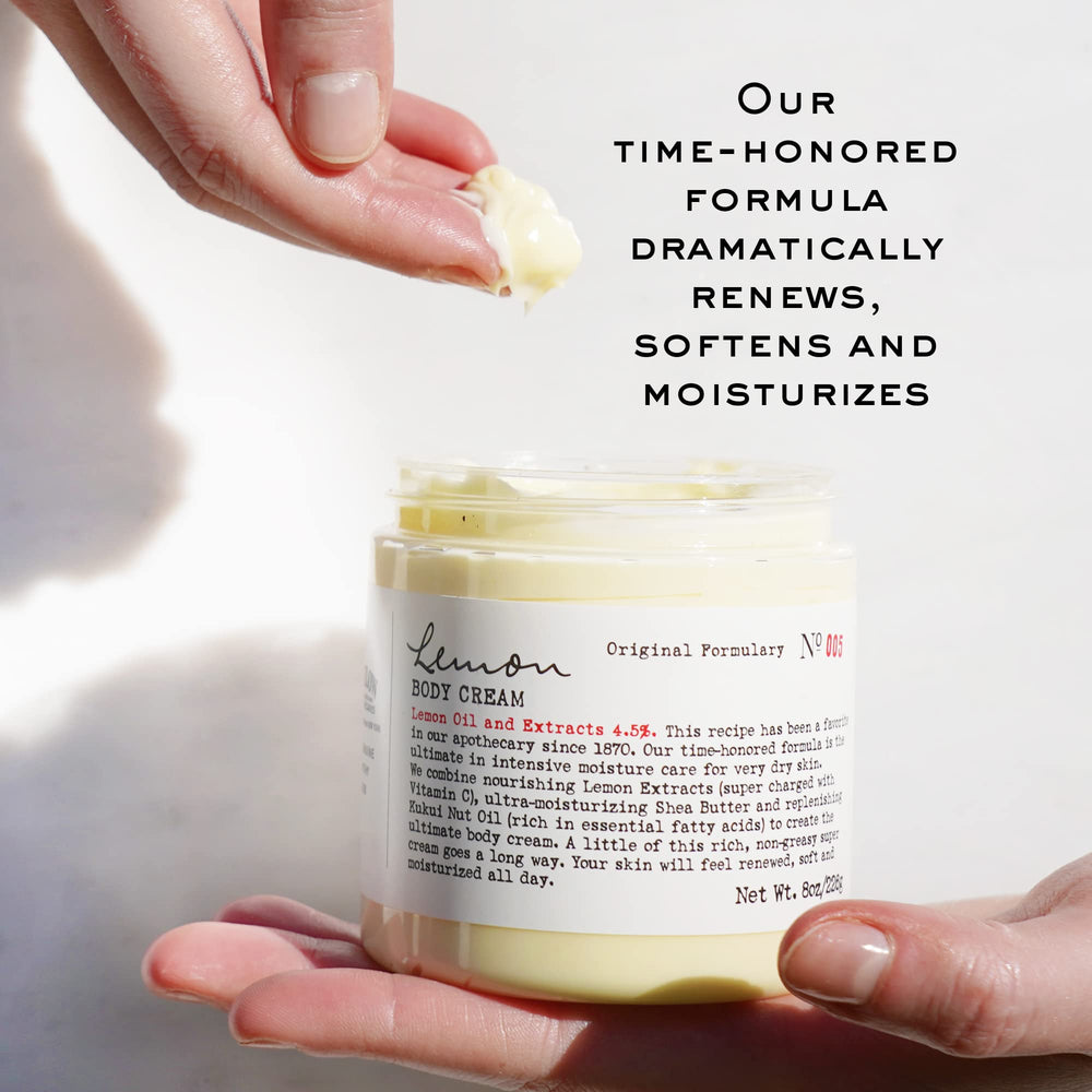 Lemon extract swatch of C.O. Bigelow Lemon Body Cream with citrus aroma