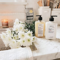 Close-up of C.O. Bigelow Lemon Hand Wash lather highlighting citrus cleansing