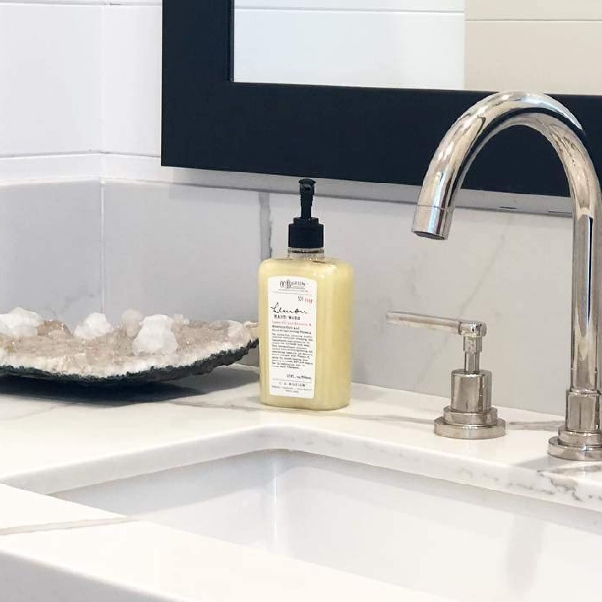 USA-made claim on C.O. Bigelow Lemon Hand Wash packaging