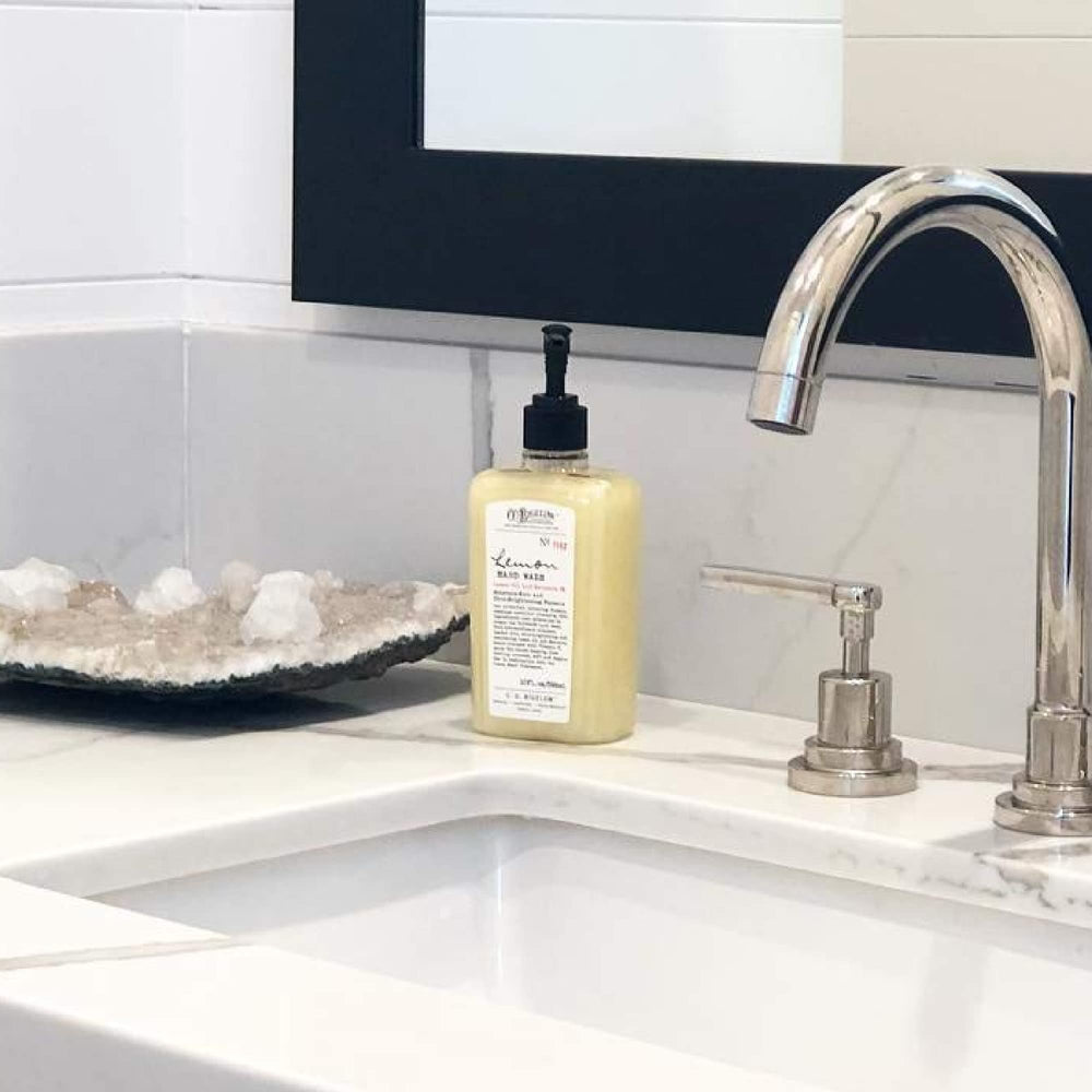 USA-made claim on C.O. Bigelow Lemon Hand Wash packaging