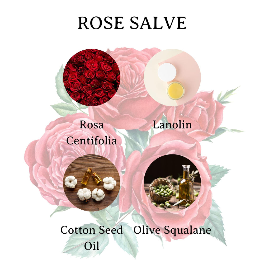 C.O. Bigelow Rose Salve Tin used as daily lip care with rose scent.
