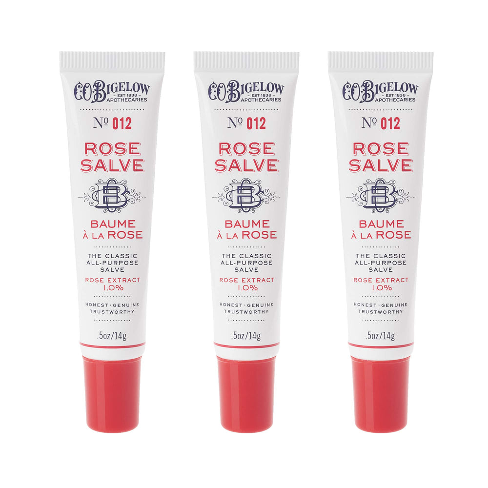 C.O. Bigelow Rose Salve Tube in bag for on-the-go hydration