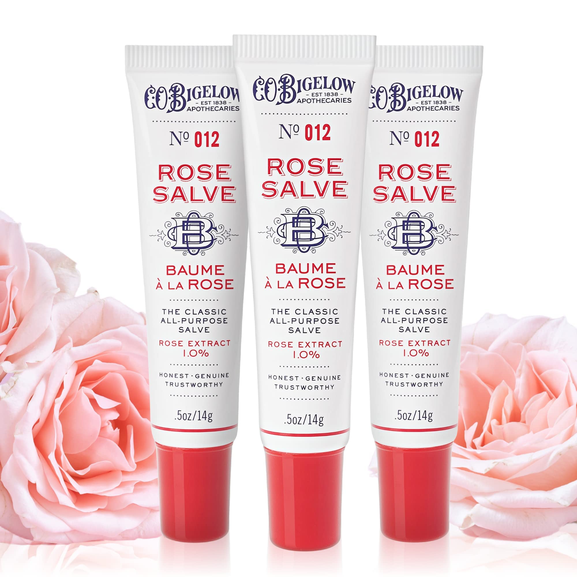 C.O. Bigelow Rose Salve Tube at home for all-day moisture