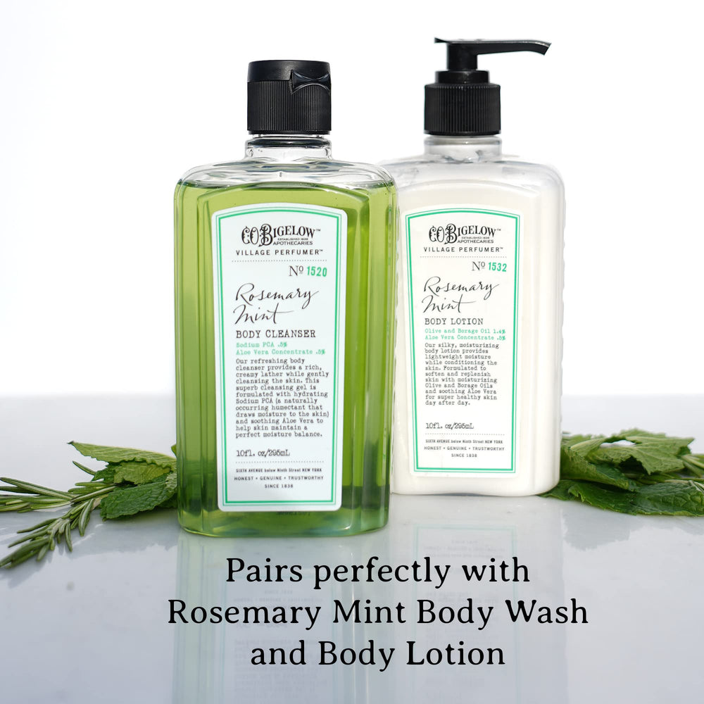 C.O. Bigelow Rosemary Mint Hand Wash at sink ready for quick refresh