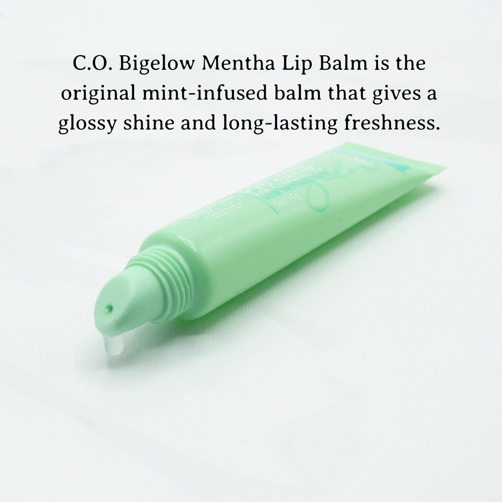 C.O. Bigelow slanted applicator eases smooth, targeted lip application.