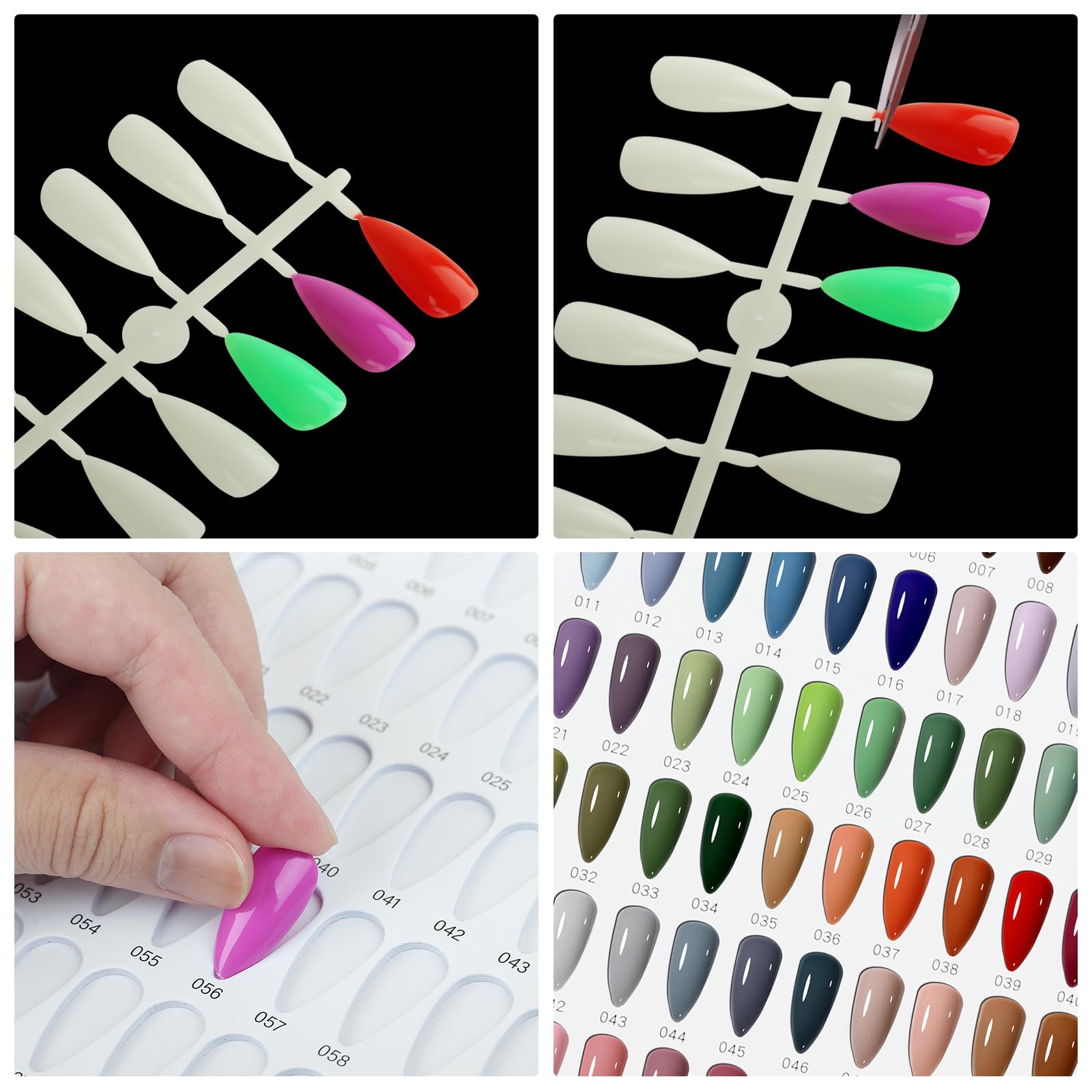 C12rtive lightweight nail swatch book sits flat on a table for easy viewing.