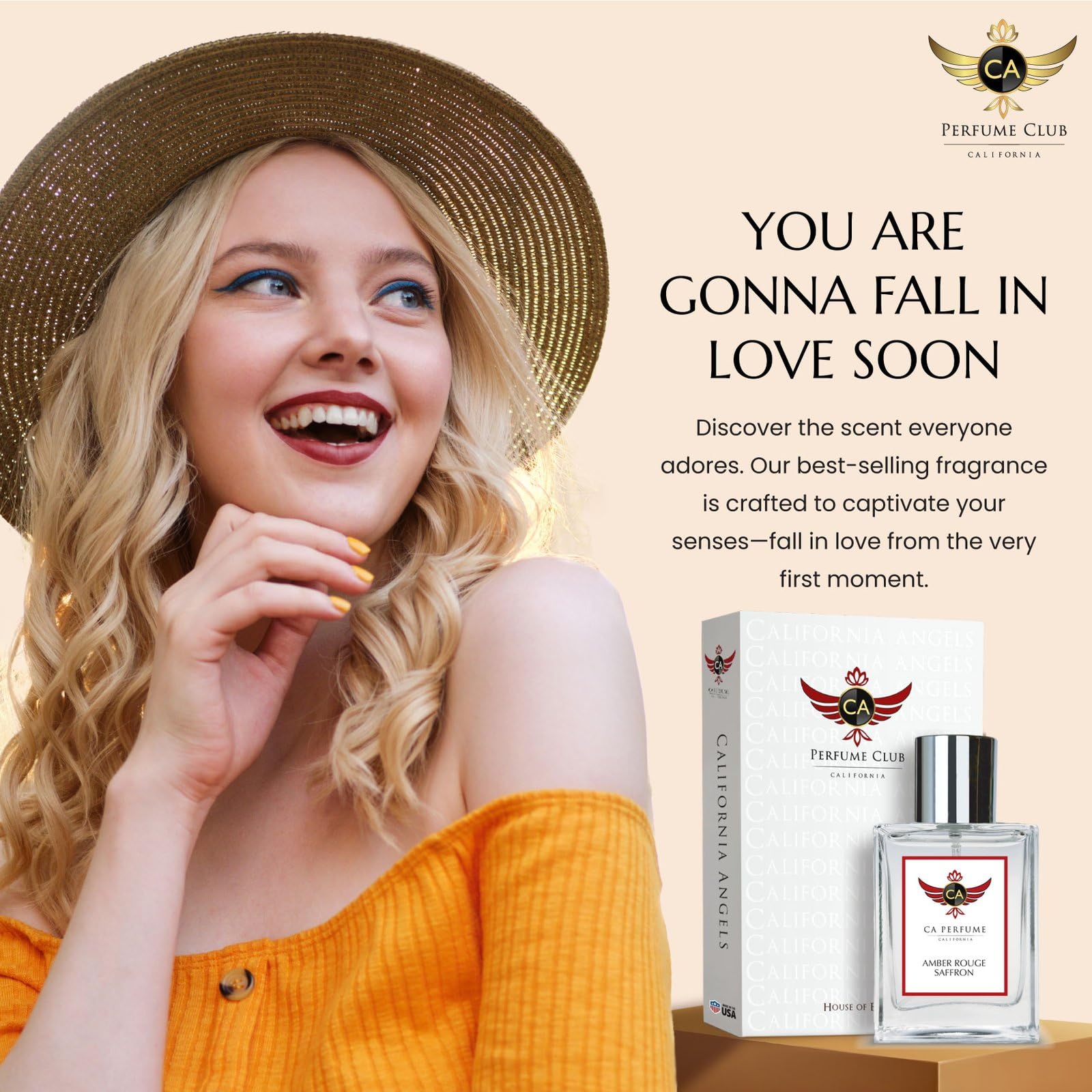 Amberwood and ambergris imagery suggest a warm, lasting aroma.