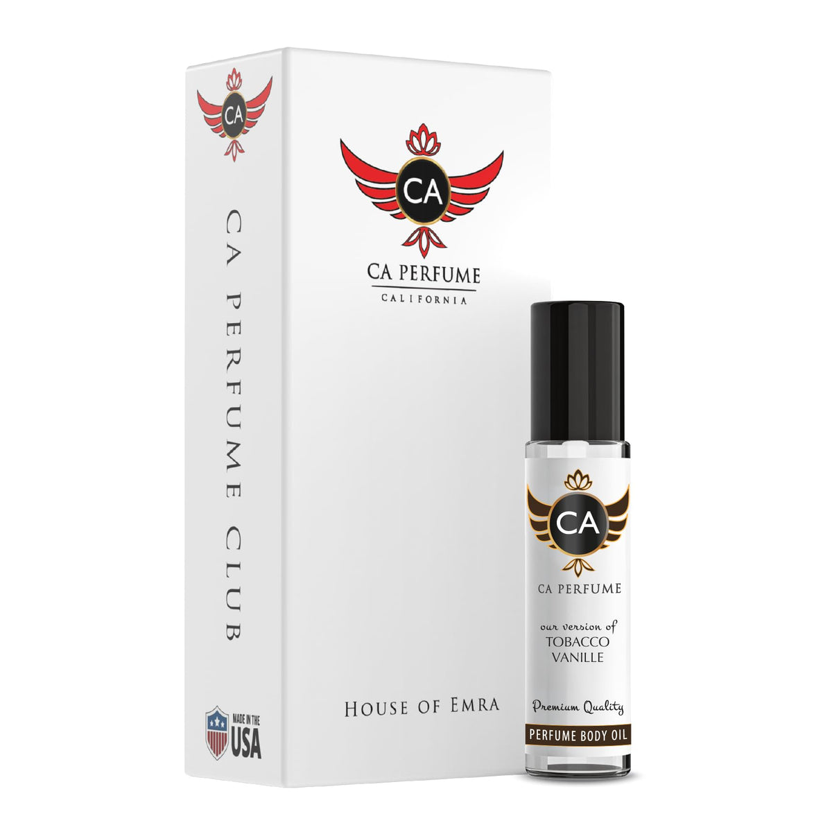 CA Perfume Impression of Tobacco Vanille roll-on bottle close-up for on-the-go freshness