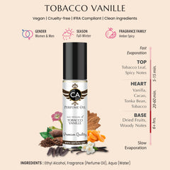 CA Perfume Impression of Tobacco Vanille roll-on with warm spices close-up for layering