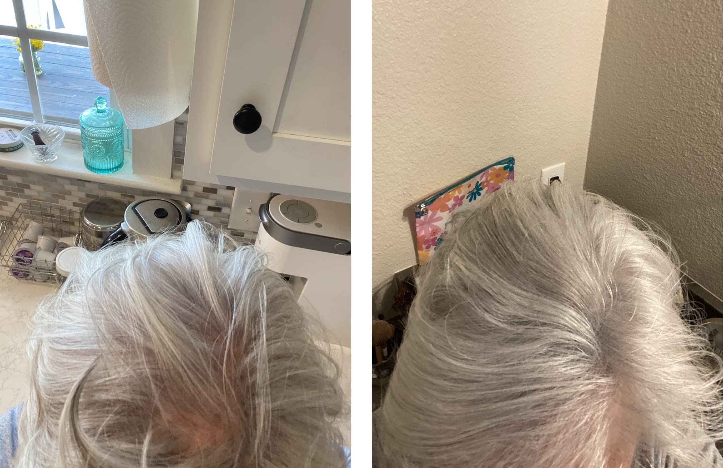Caboki hair fiber widen-part image suggests a fuller part line