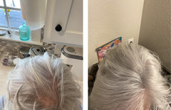 Caboki hair fiber widen-part image suggests a fuller part line