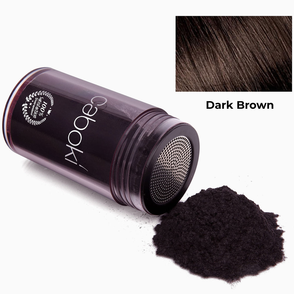 Natural-looking finish from Caboki hair loss concealer that avoids greasiness.