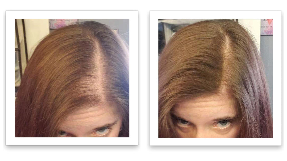 Caboki medium brown color shade blends with brunette hair for seamless integration.