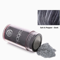 Caboki natural plant fibers highlight plant-based formula for natural-looking volume.