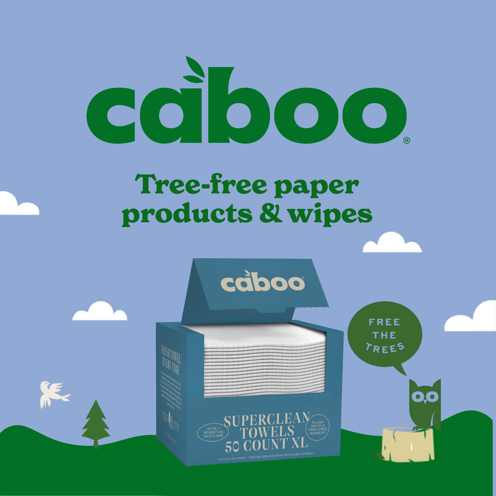 Caboo towels suitable for gentle baby wipes and soothing routines.