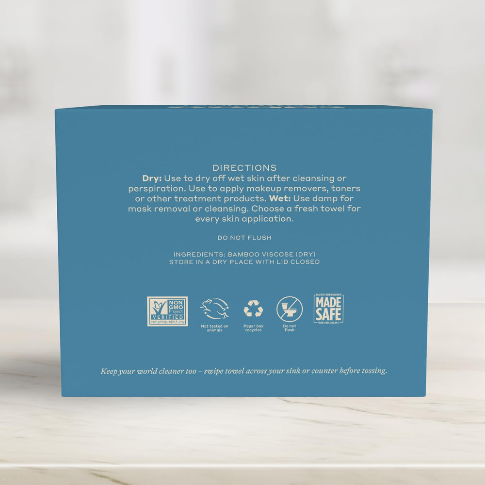 Caboo towels are cruelty-free and responsibly sourced.
