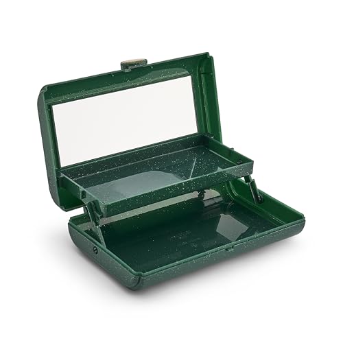 Caboodles Wicked Cosmic Compact in teal and lavender keeps compact essentials neatly accessible.