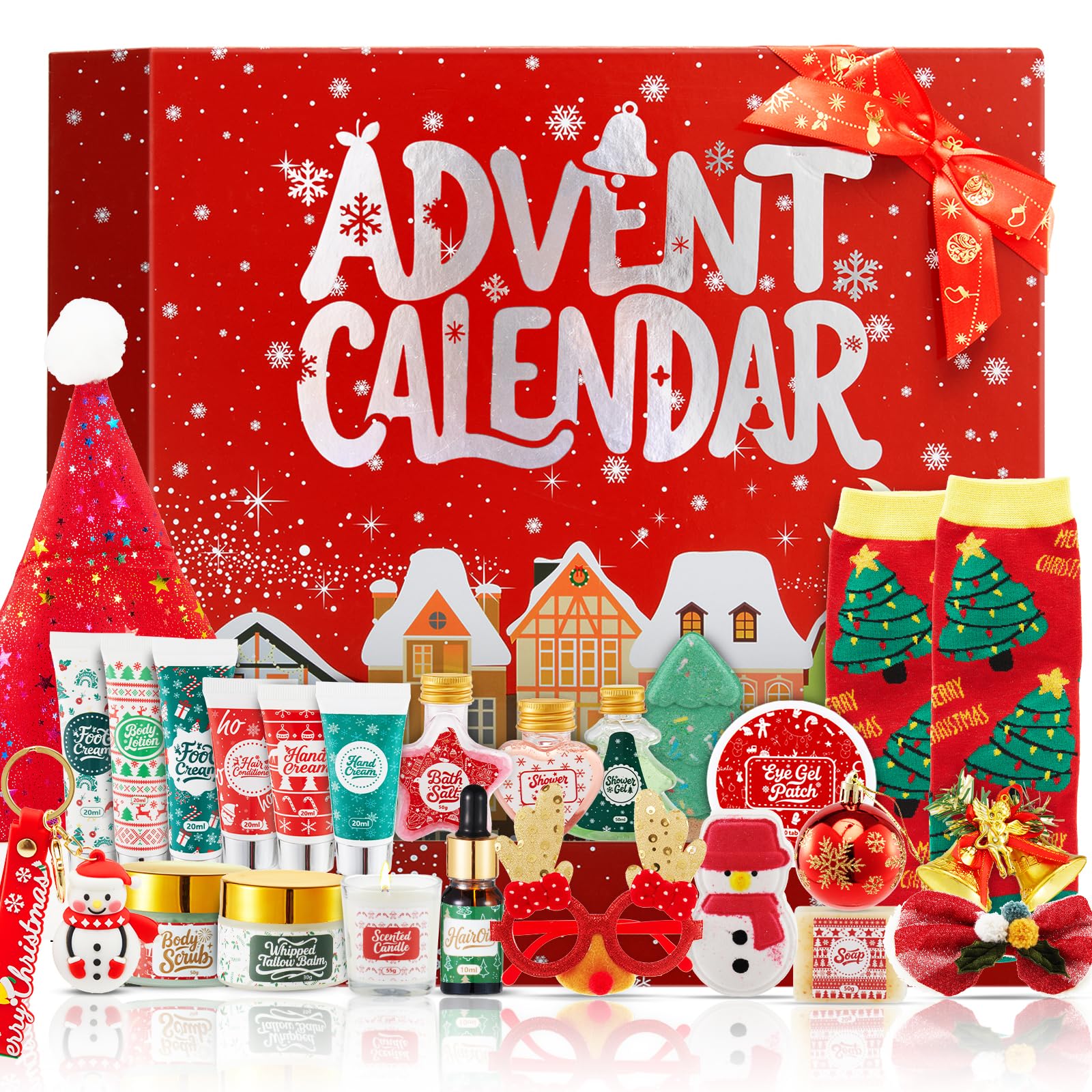 CADDISE Advent Calendar 2025 box front showcasing festive skincare surprises for joyful self-care mornings