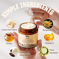 CADDISE Honey and beeswax components emphasize luxurious natural ingredients.