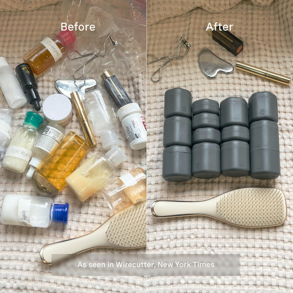 Cadence flex small moisturizer container for compact skincare on the road