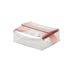 Cadence Parcel clear kit with magnetic closure offers quick access and secure closure for travel.