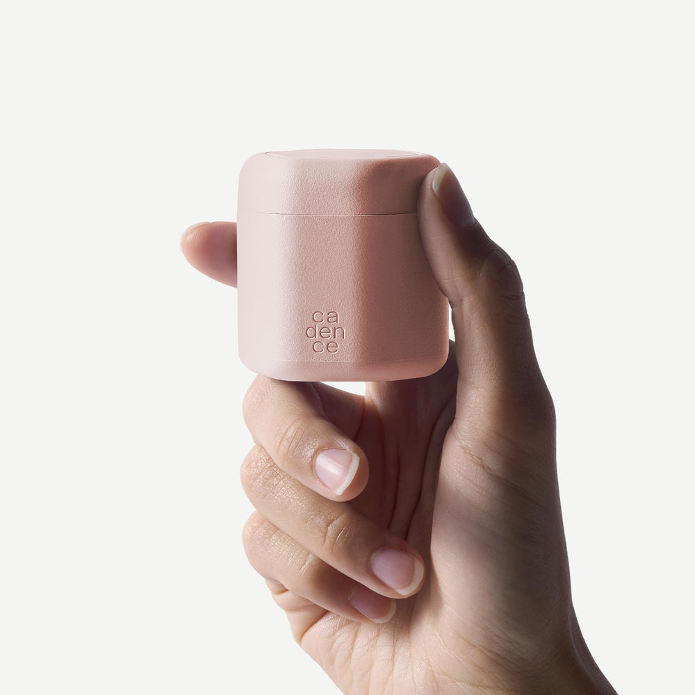 Cadence shampoo Petal icon label clearly identifies product on the container