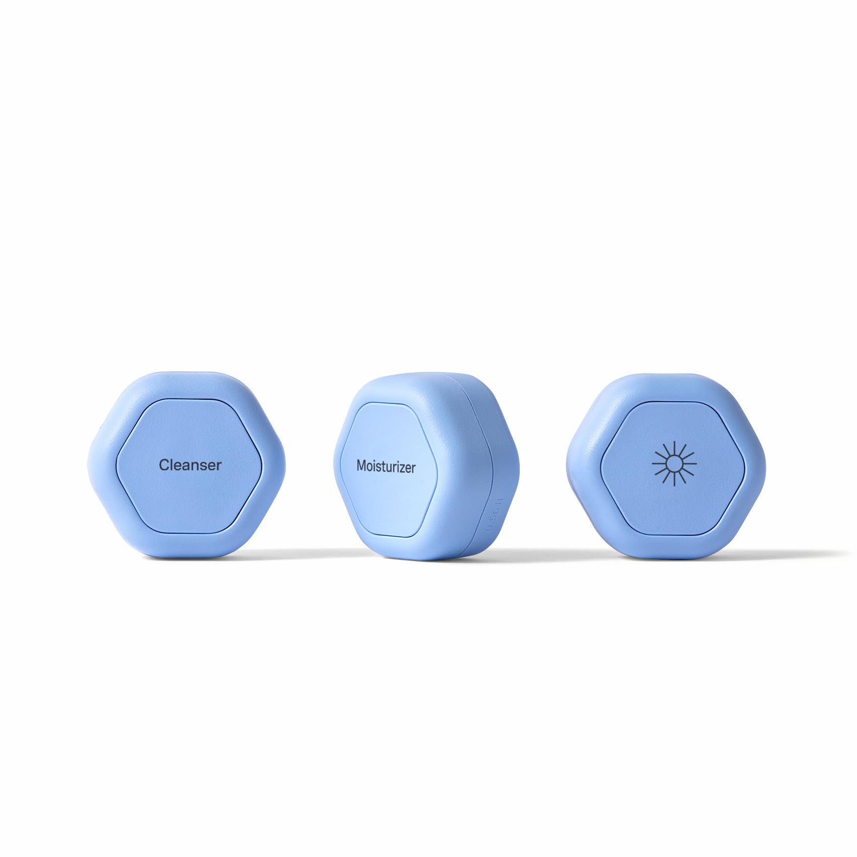 Cadence travel containers closeup of compact capsules for organized on-the-go skincare