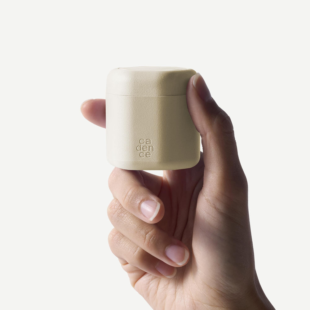 Cadence travel containers comb-icon-label sand helps you spot products at a glance and stay organized