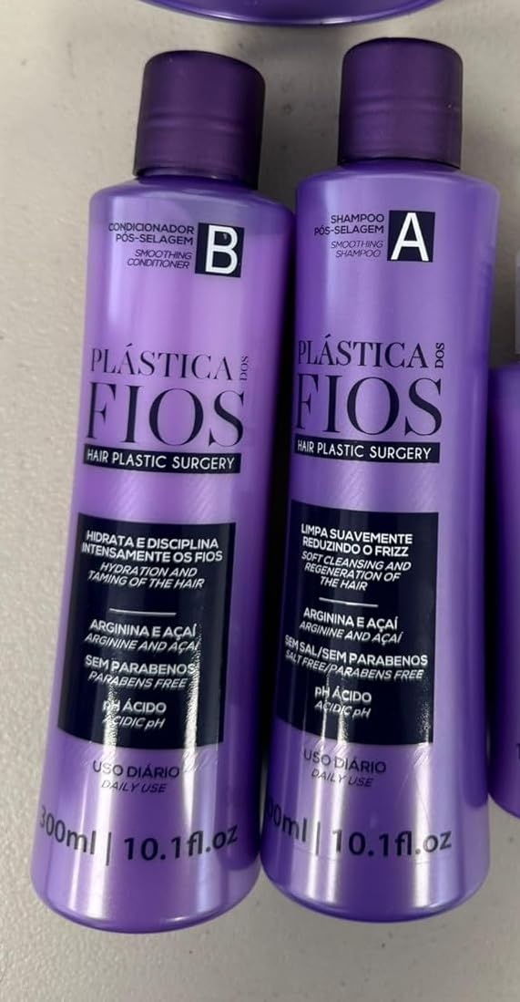 CADIVEU Plastica Dos Fios smoothing action demonstrates sleek, manageable hair.