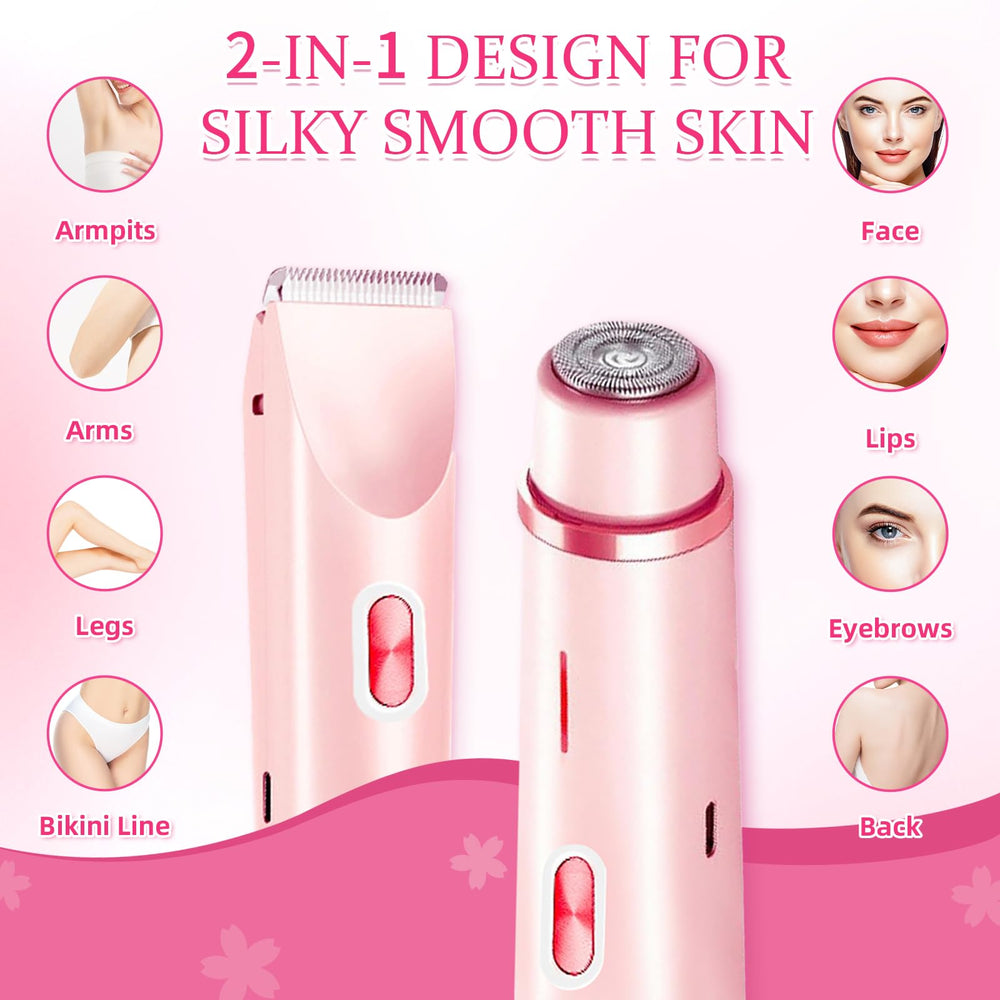 CAFSOB bikini trimmer 2-in-1 heads closeup for versatile grooming