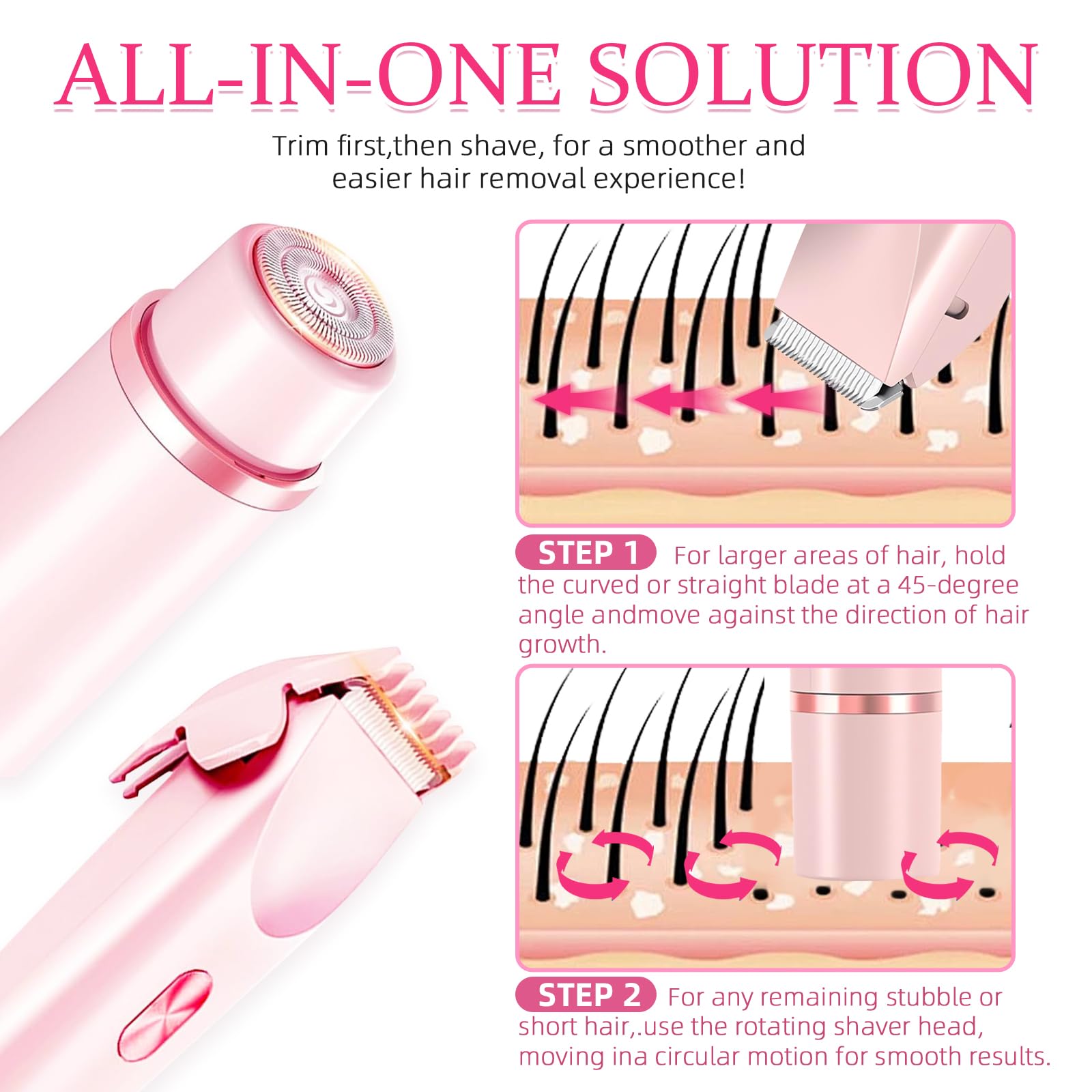 CAFSOB bikini trimmer adjustable trimming guard for customizable length